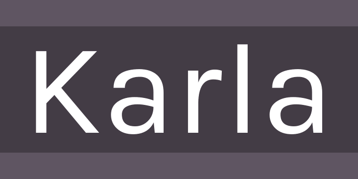 Font Karla