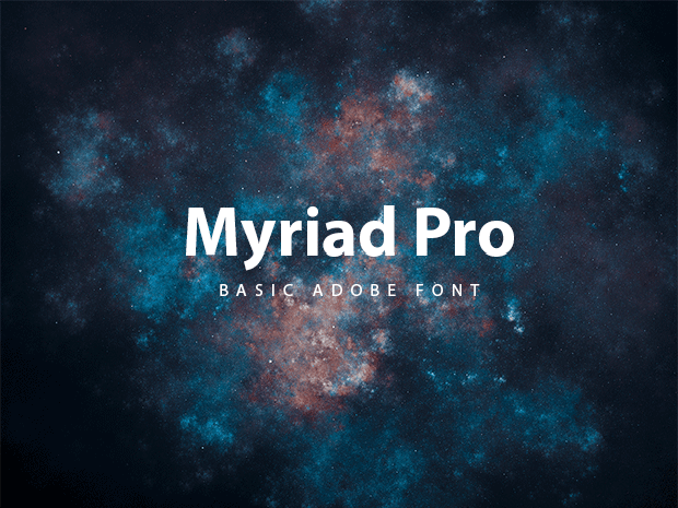 Font Myriad Pro Condensed