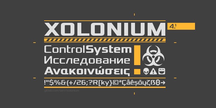 Font Xolonium