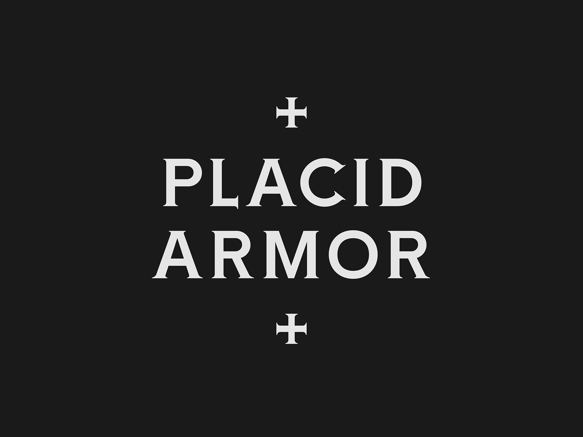 Font Placid Armor