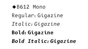 Font B612 Mono
