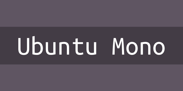 Font Ubuntu Mono