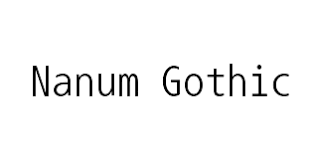 Font Nanum Gothic Coding