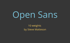 Font Open Sans