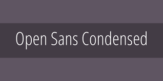 Font Open Sans Condensed