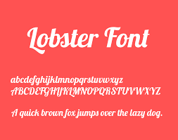 Font Lobster