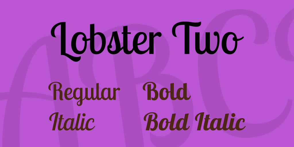 Font Lobster Two