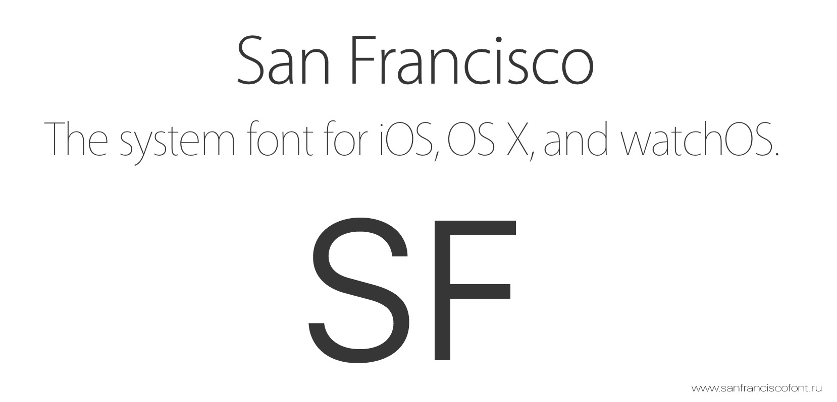 Font San Francisco Pro