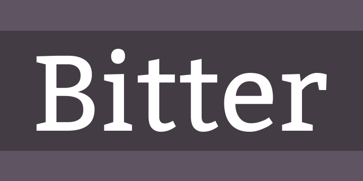 Font Bitter