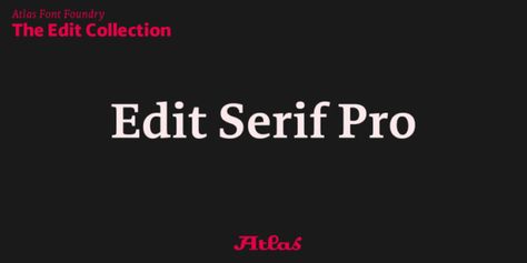 Font Edit Serif