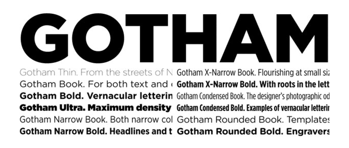 Font Gotham