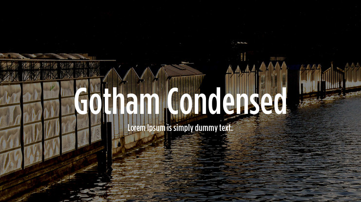 Font Gotham Condensed
