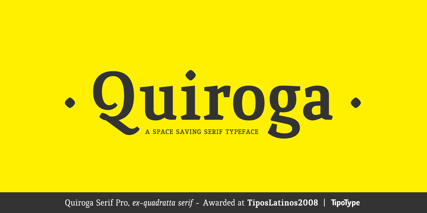 Font Quiroga Serif Pro