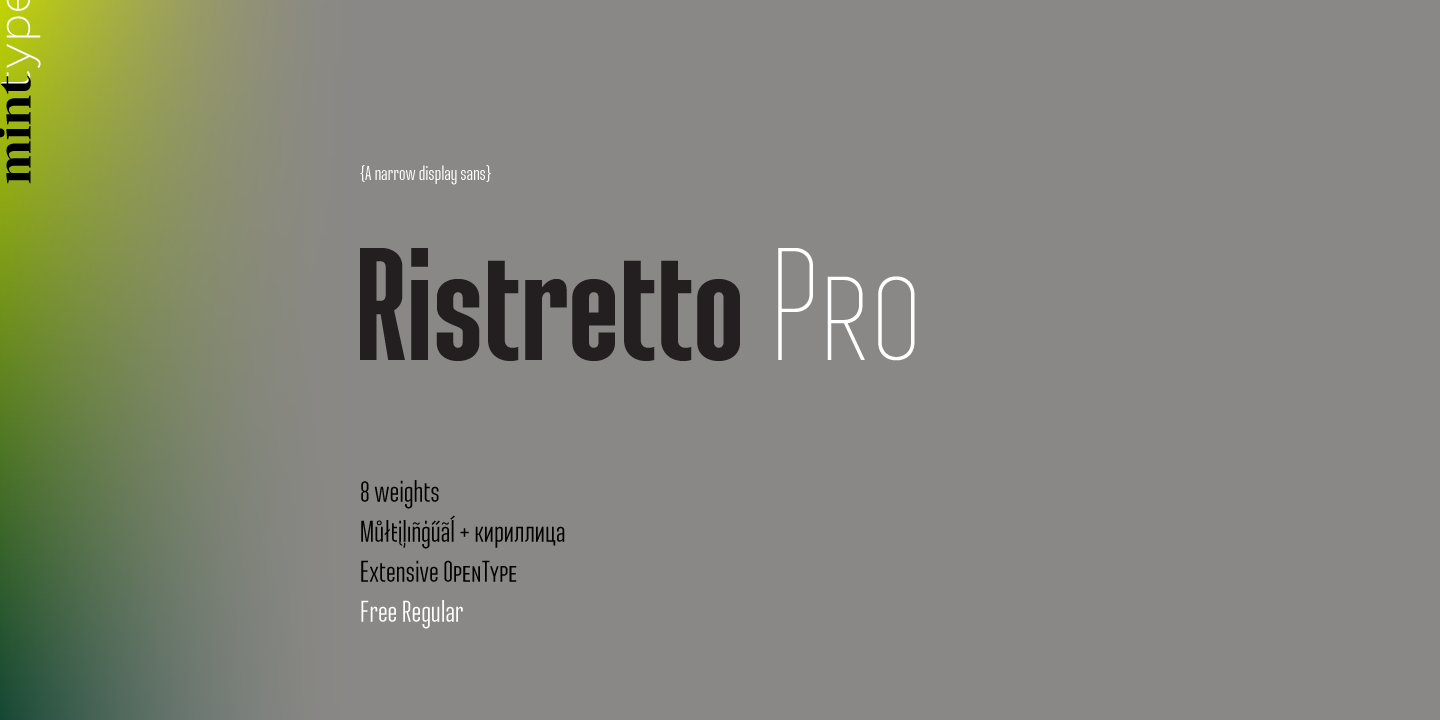 Font Ristretto Pro