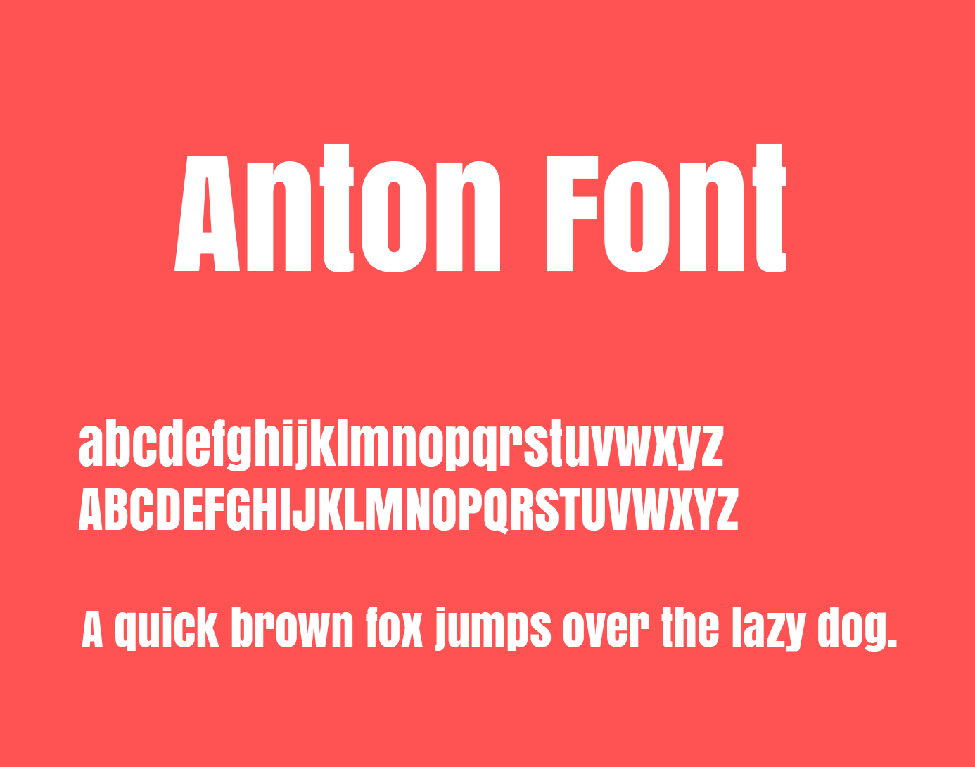 Font Anton