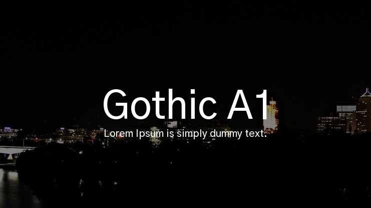 Font Gothic A1