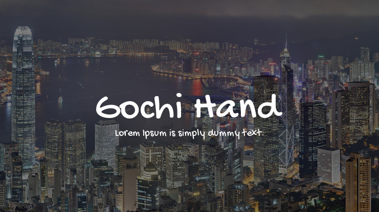 Font Gochi Hand