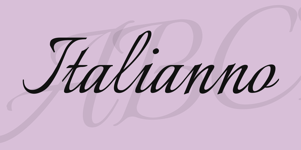 Font Italianno