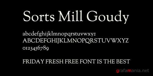 Font Sorts Mill Goudy