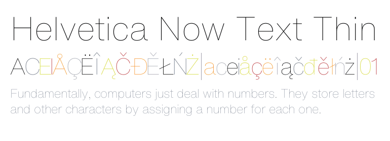 Font Helvetica Now Text 