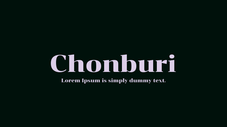 Font Chonburi
