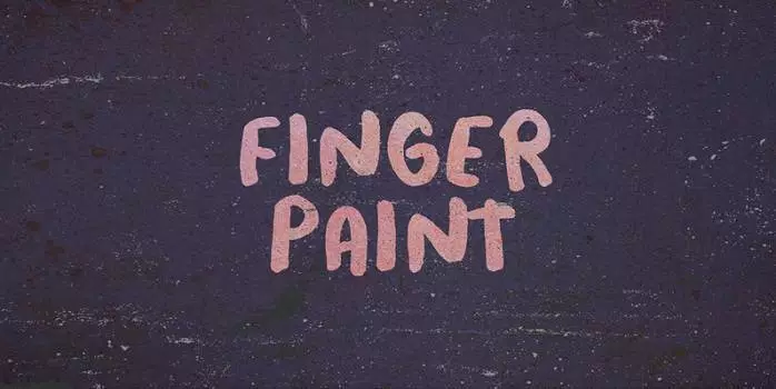 Font Finger Paint