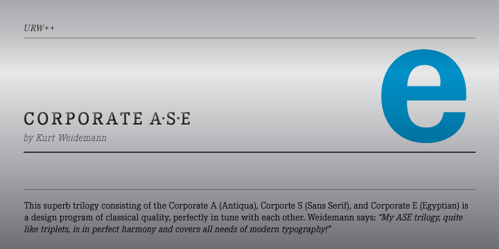 Font Corporate E