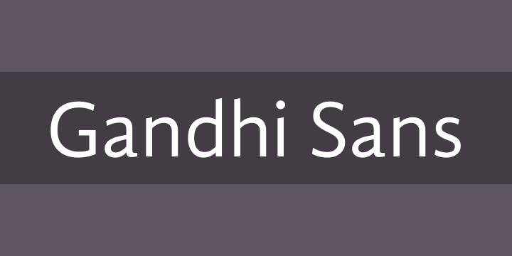 Font Gandhi Sans