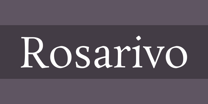 Font Rosarivo