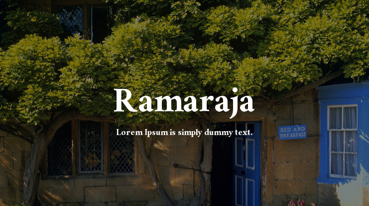 Font Ramaraja