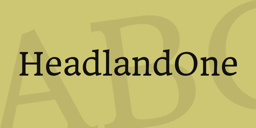 Font Headland One