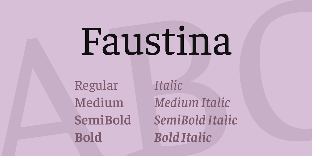 Font Faustina