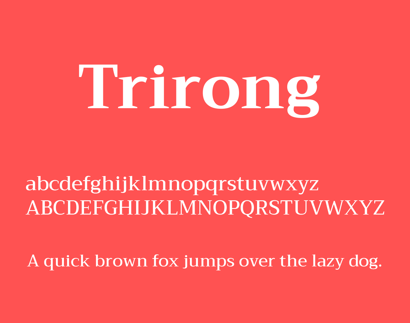 Font Trirong