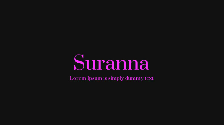 Font Suranna
