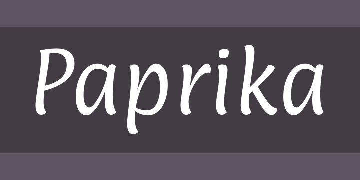 Font Paprika