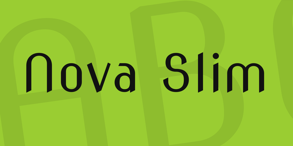 Font Nova Slim