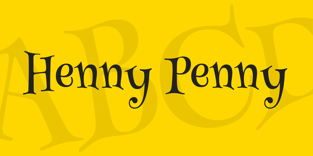 Font Henny Penny
