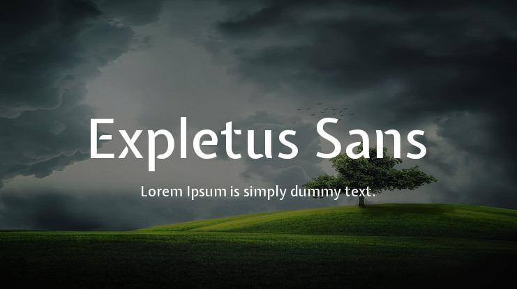 Font Expletus Sans