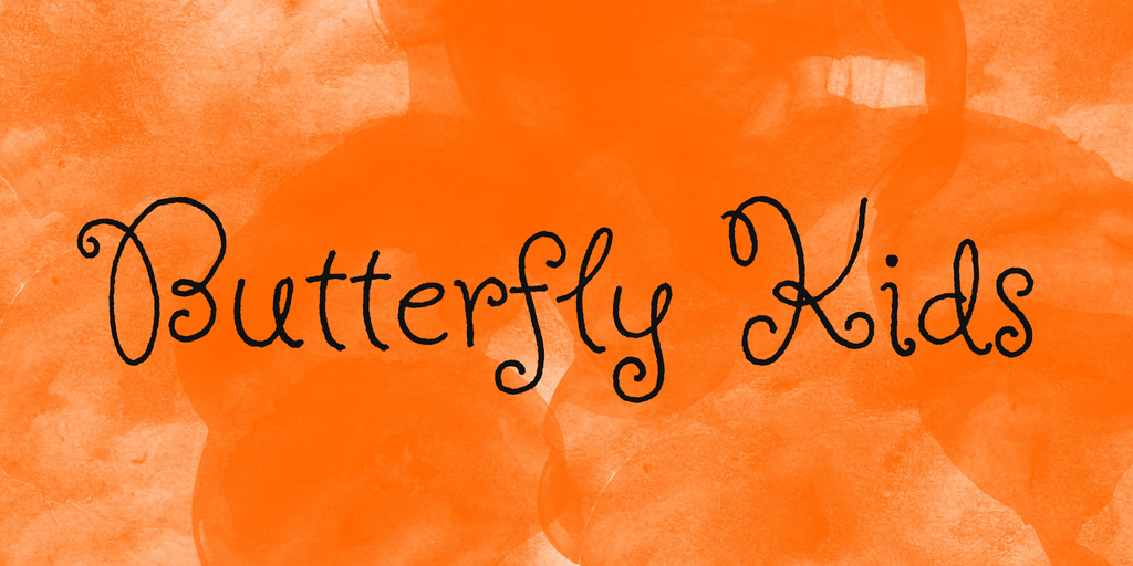Font Butterfly Kids