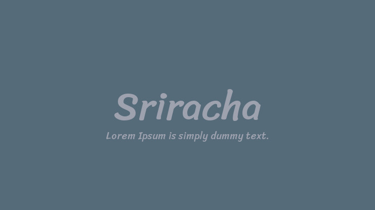 Font Sriracha