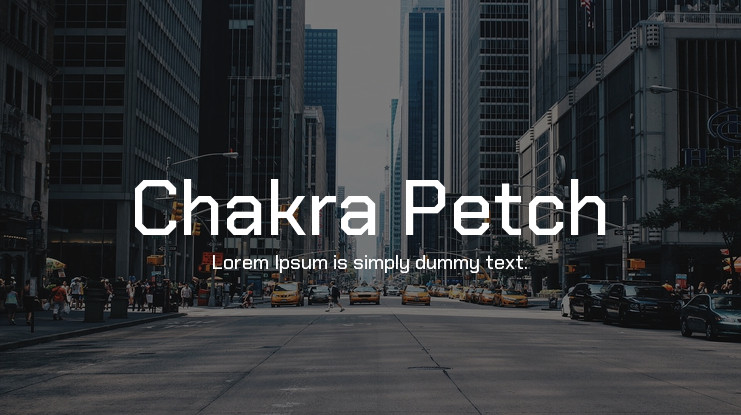 Font Chakra Petch