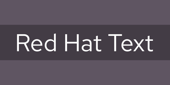 Font Red Hat Text