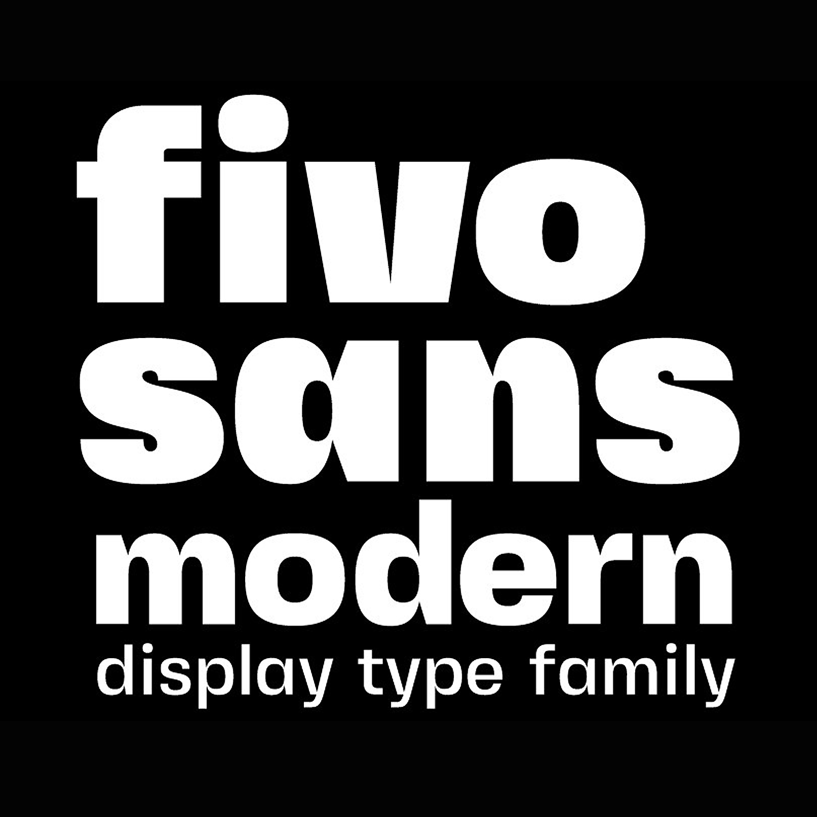 Font Fivo Sans Modern