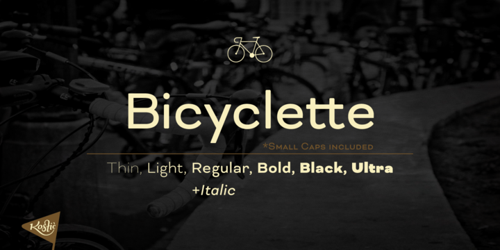 Font Bicyclette
