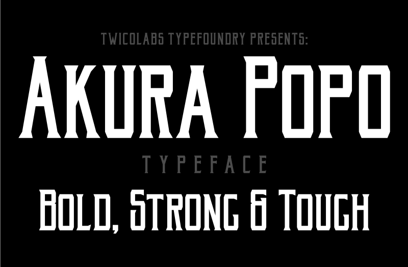 Font Akura Popo
