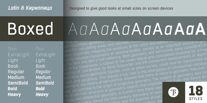 Font Boxed