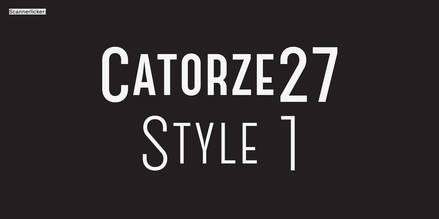 Font Catorze27 Style1
