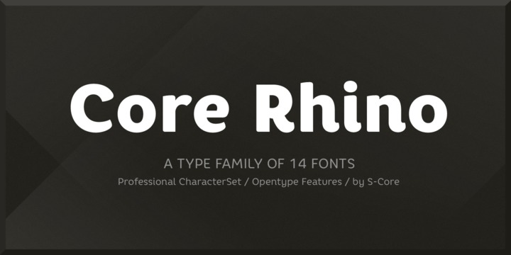 Font Core Rhino