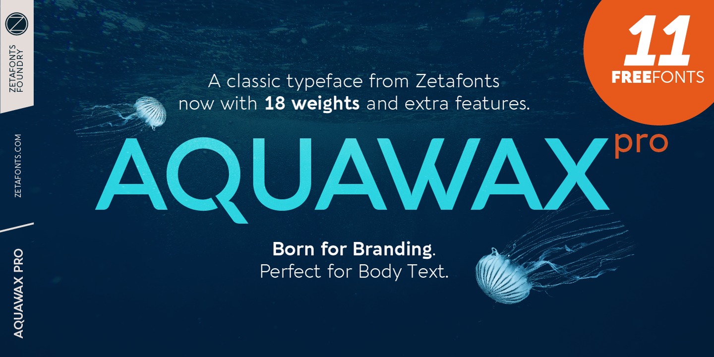 Font Aquawax Pro