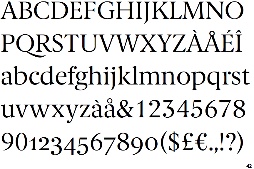 Font Berlingske Serif